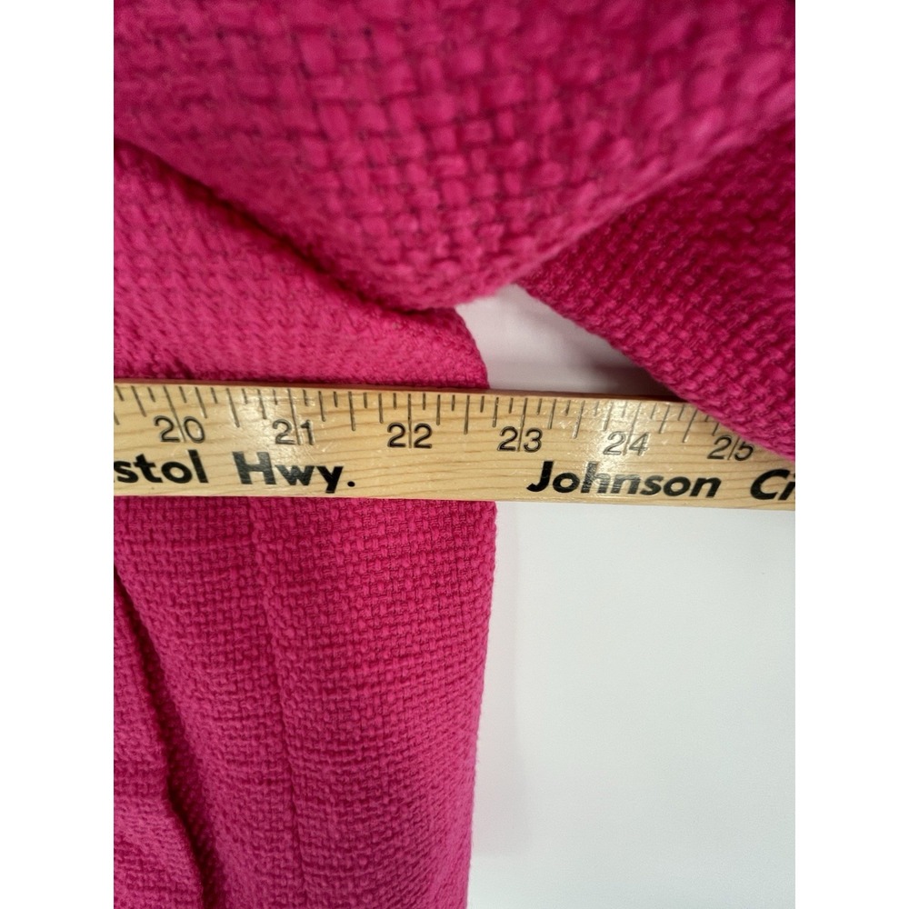 Liz Claiborne Women's XL Long Sleeve Bright Pink Button Up Hidden Buttons Blazer - Picture 7 of 10